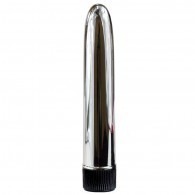 Sensuously Smooth Silver Classic Vibrator - 7 Inch