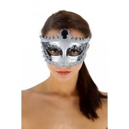Marriage of Figaro Venetian Mask - Silver